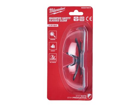 Milwaukee - Okulary ochronne z soczewkami powiększającymi (+1,5) - 4932478910 - 2