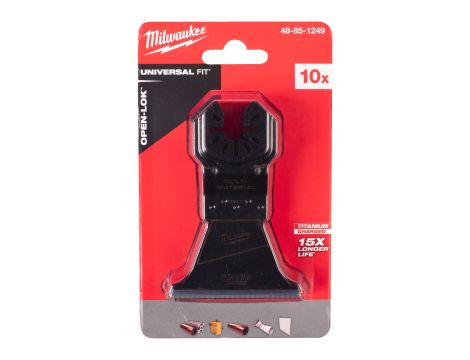 Milwaukee - Ostrza do cięcia wielu materiałów Ti BiM 64mm-10szt. - 48851249 - 2