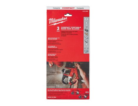 Milwaukee - Ostrze bimetalowe do M18BS - Gzęba 1,0 mm (3 szt.) - 48390539 - 2