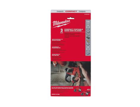 Milwaukee - Ostrze bimetalowe do M18BS - Gzęba 1,8 mm (3 szt.) - 48390519 - 2