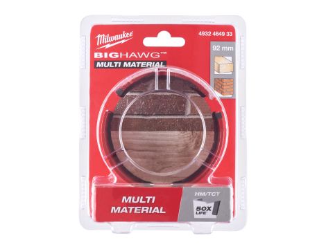 Milwaukee - Otwornice Big Hawg Multi Material 92 mm - 4932464933 - 2