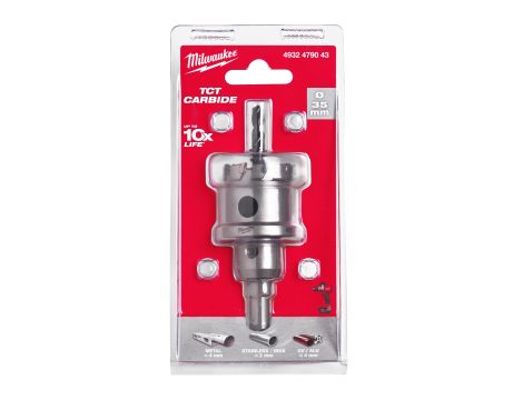 Milwaukee - Otwornice jednoczęściowe z węglika spiekanego TCT 35mm - 4932479043 - 2