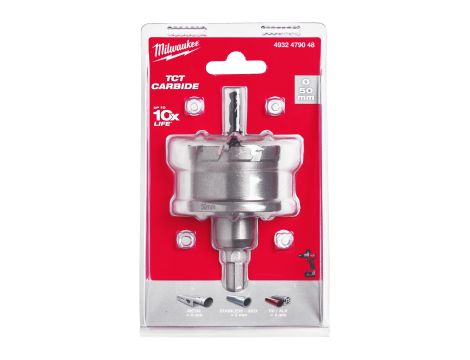 Milwaukee - Otwornice jednoczęściowe z węglika spiekanego TCT 50mm - 4932479048 - 2