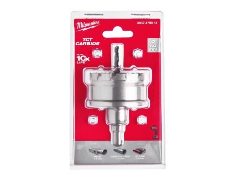 Milwaukee - Otwornice jednoczęściowe z węglika spiekanego TCT 60mm - 4932479051 - 2