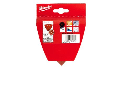 Milwaukee - Papier ścier. 105 x 105 G180 1 op. = 5 szt. - 4932358495 - 2