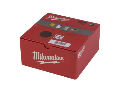 Milwaukee - Papier ścierny Ø125/8 otworów G120 - 50 szt. - 4932492194 - 2