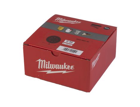 Milwaukee - Papier ścierny Ø125/8 otworów G60 - 50 szt. - 4932492192 - 2