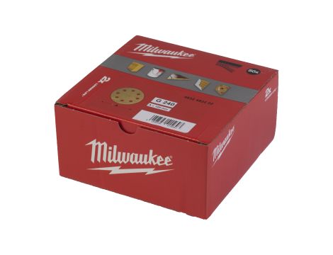 Milwaukee - Papier ścierny premium HP Ø125/8 otworów G240 - 50 szt. - 4932492202