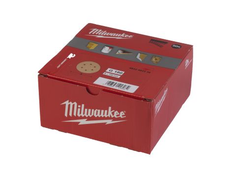 Milwaukee - Papier ścierny premium HP Ø150/8 otworów G180 - 50 szt. - 4932492236 - 2