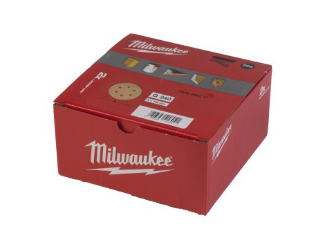 Milwaukee - Papier ścierny premium HP Ø150/8 otworów G80 - 50 szt. - 4932492234 - 2