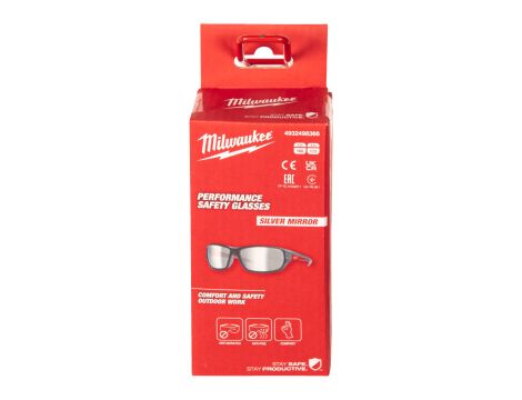Milwaukee - Perf.Sfty Glasses Silv.Mirror AS/AF-1pc - 4932498366 - 2