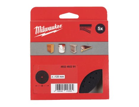 Milwaukee - Podkład zabezpieczający 125mm 5 szt. - 4932492291 - 2