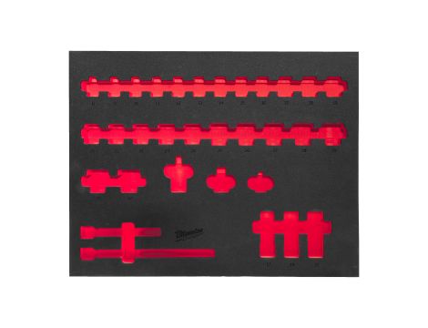 Milwaukee - Pusta wkładka piankowa 417x536mm do nasadek 1/2" krótkich - do wózków narzędziowych - 4932493391