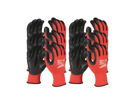 Milwaukee - Rękawice odporne na przecięcia - poz. C - rozm XXL/11 - 12 par - 4932471621