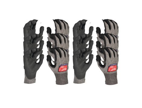 Milwaukee - Rękawice odporne na przecięcia - poz. F - rozm XL/10 - 12 par - 4932492048
