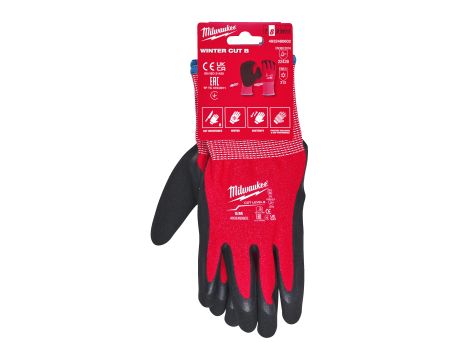 Milwaukee - Rękawice odporne na przecięcia - zimowe - poz. B - rozm M/8 - 1 para - 4932480602