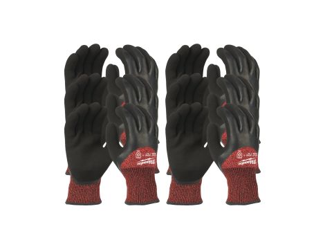 Milwaukee - Rękawice odporne na przecięcia - zimowe - poz. C - rozm XXL/11 - 12 par - 4932471613