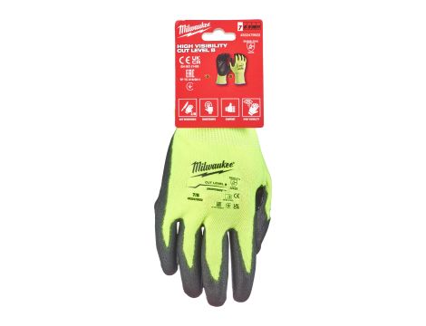 Milwaukee - Rękawice odporne na przecięcia o podwyższonej widzialności - poz. B - rozm S/7 - 1 para - 4932479921