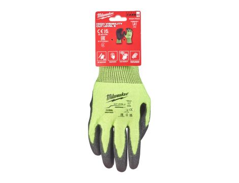 Milwaukee - Rękawice odporne na przecięcia o podwyższonej widzialności - poz. E - rozm XXL/11 - 1 para - 4932479935 - 2