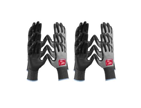 Milwaukee - Rękawice odporne na przecięcia o wysokim poziomie manipulacyjności - poz. B - rozm M/8 - 12 par - 4932480507