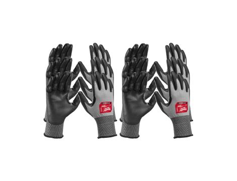 Milwaukee - Rękawice odporne na przecięcia o wysokim poziomie manipulacyjności - poz. D - rozm XXL/11 - 12 par - 4932480520