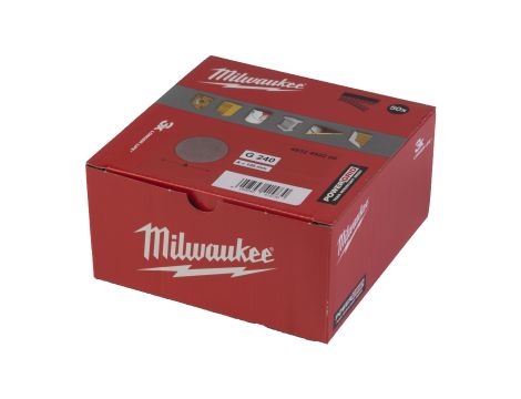 Milwaukee - Siatka ścierna POWERGRID Ø125 G240 - 50 szt. - 4932492206 - 2