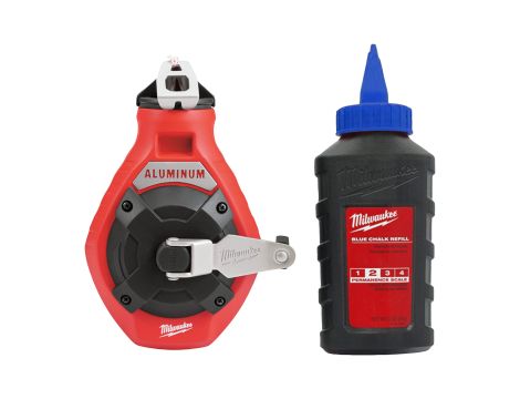 Milwaukee - Sznurek traserski cienki i wymienna kreda czerwona - 4932498390