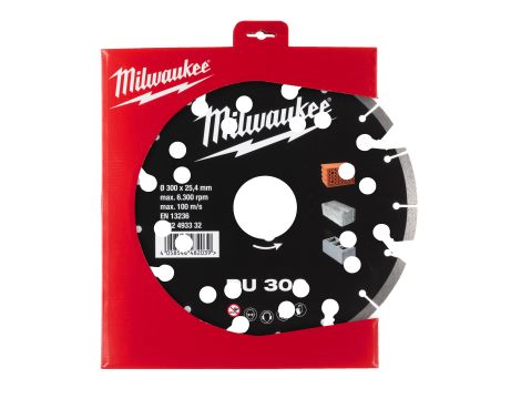 Milwaukee - Tarcza diamentowa DU 300 mm - 4932493332 - 2