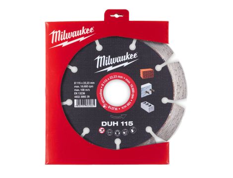 Milwaukee - Tarcza diamentowa DUH 115 x 22,2 mm - 4932399539 - 2