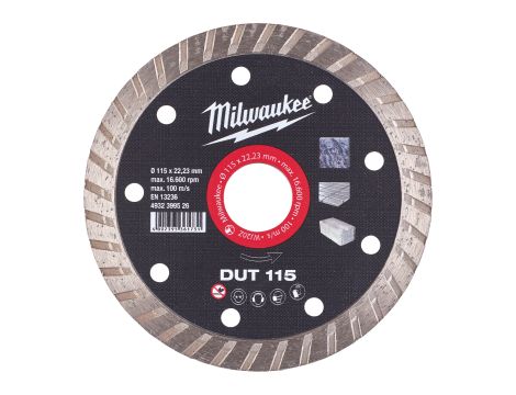 Milwaukee - Tarcza diamentowa DUT 115  x 22,2 mm - 4932399526