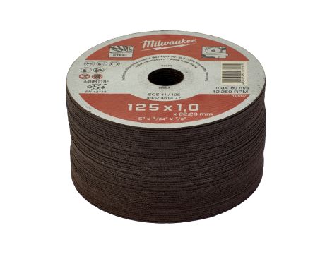 Milwaukee - Tarcza do cięcia metalu Contractor 125X1 mm - 4932451477 - opakowanie 50 szt. Cena za szt. - 3