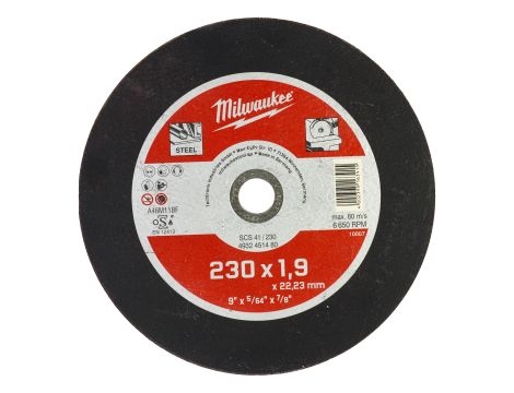 Milwaukee - Tarcza do cięcia metalu Contractor 230X1,9 mm - 4932451480 - opakowanie 25 szt. Cena za szt. - 2