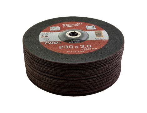 Milwaukee - Tarcza do kamienia wypukła 230X3 mm PRO+ - 4932451500 - opakowanie 25 szt. Cena za szt. - 3