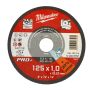 Milwaukee - Tarcza do metalu płaska 125X1 PRO+ - 4932451487 - opakowanie 50 szt. Cena za szt. - 3