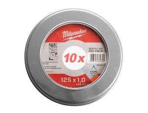 Milwaukee - Tarcza do metalu płaska 125X1 PRO+ 10 szt. w metalowym opakowaniu - 4932478998 - image 2
