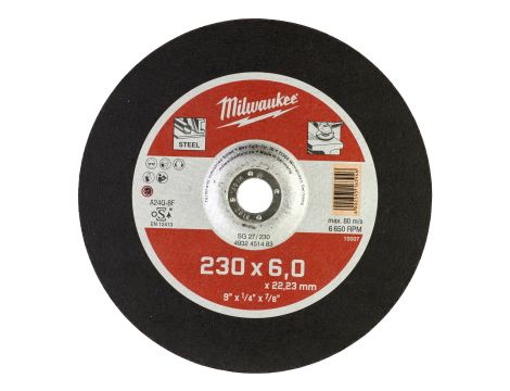 Milwaukee - Tarcza do szlifowania metalu Contractor 230X6 mm - 4932451483 - opakowanie 10 szt. Cena za szt. - 2