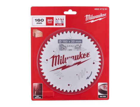 Milwaukee - Tarcza pilarska 160X20X2.2X48ATB - 4932471291 - 2