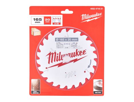 Milwaukee - Tarcza pilarska 165x20x1.6x24ATB - 4932471931 - 2
