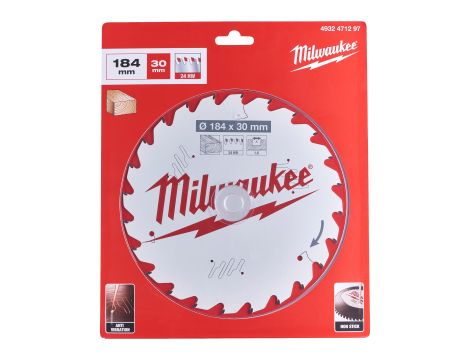 Milwaukee - Tarcza pilarska 184X30X1.6X24ATB - 4932471297 - 2