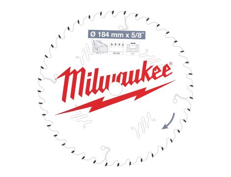 Milwaukee - Tarcza pilarska 184X5/8X2.1X40ATB - 4932471379
