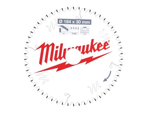 Milwaukee - Tarcza pilarska ALU184X30X2.4X54TF NEG. - 4932471299
