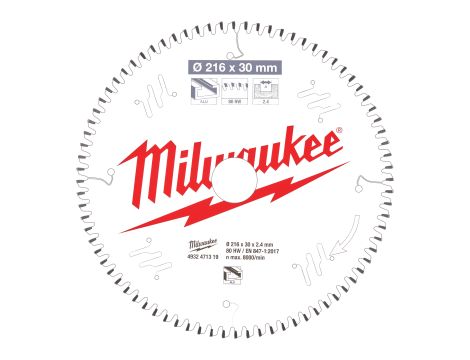 Milwaukee - Tarcza pilarska ALU216X30X2.4X80TF NEG. - 4932471319