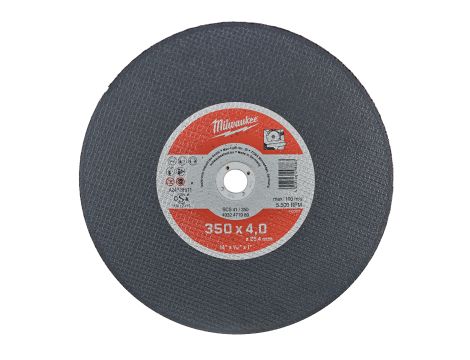 Milwaukee - Tarcza tnąca CutWSCS41/350X4 PRO+ - 4932471989 - opakowanie 10 szt. Cena za szt. - 2