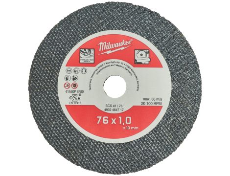 Milwaukee - Tarcza tnąca do metalu 76 mm - 5 szt. - 4932464717