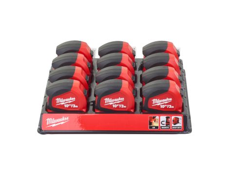 Milwaukee - Taśma miernicza LED 3 m - 48226602 - opakowanie 12 szt. Cena za szt. - 3