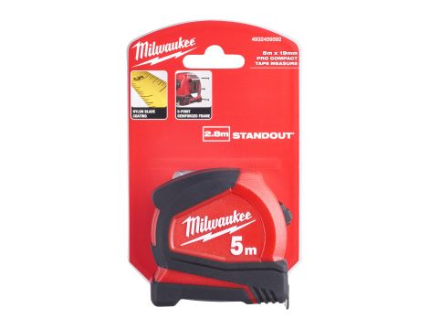 Milwaukee - Taśma miernicza Pro Compact C5/19 - 1pc - 4932459592 - opakowanie 12 szt. Cena za szt. - 2
