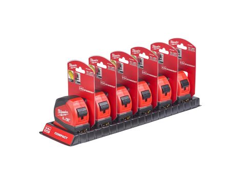 Milwaukee - Taśma miernicza Pro Compact C8-26/25 - 1pc - 4932459596 - opakowanie 12 szt. Cena za szt. - 3