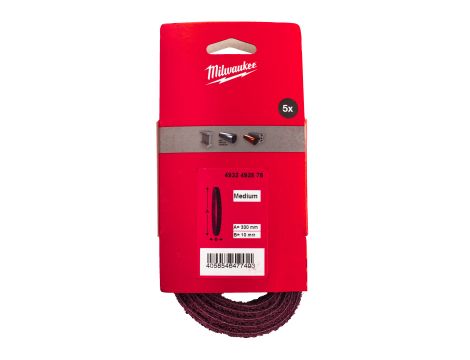 Milwaukee - Taśma ścierna średnie ziarno 10 x 330 5szt. - 4932492878 - 2