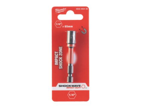 Milwaukee - Udarowa magnetyczna nasadka sześciokątna 1/4"/65 mm - 4932492436 - 2