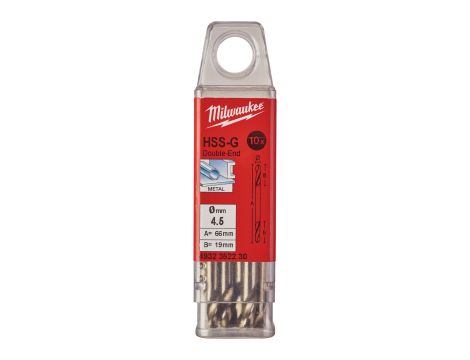 Milwaukee - Wiertło do metalu 10 szt.; 4,5/58/16 mm - 4932352230 - 2